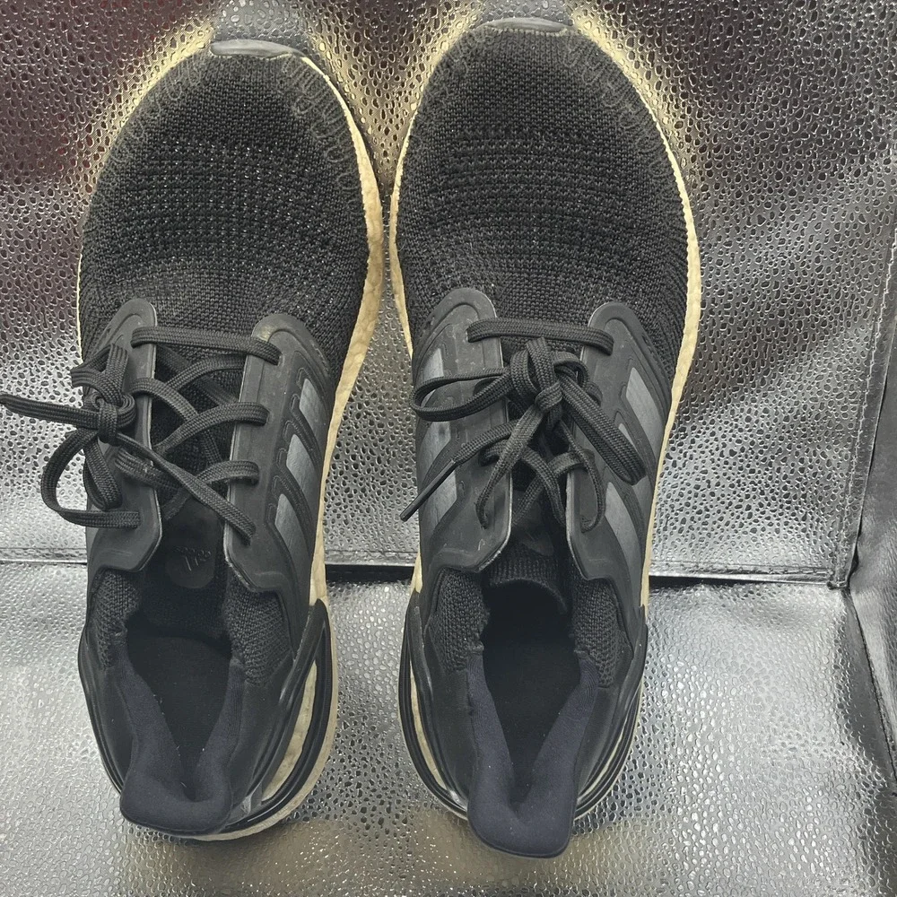 adidas UltraBoost 20 Boost Low Top Lace Up Sneaker Black Men Running